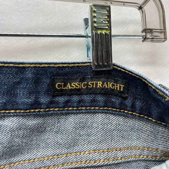 Lucky Brand Jeans Mens 32 x 32 Classic Straight Medium Washed Denim Cotton Blue - Picture 8 of 12